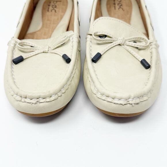Boc Born Concept Cream Boat Loafers 7.5M Slip On Moccasin Preppy Nautical 90s - Picture 5 of 14